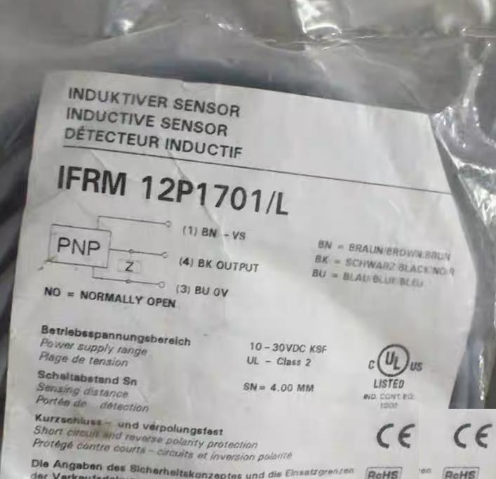 Baumer IFRM 12P1701 L PNP 10-30VDC 4 00mm