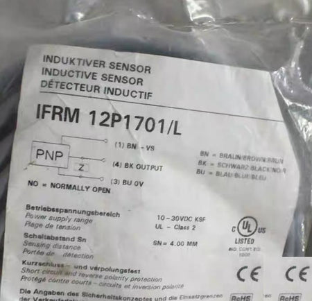 Baumer IFRM 12P1701 L PNP 10-30VDC 4 00mm