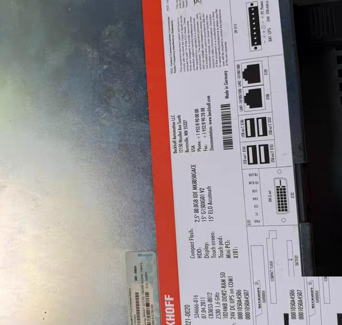Beckhoff C6240-1042 CB1 BECKHOFF C9900-P215 C9900-P208 250W 500 CB1050-0004 CPU 200 CP6202-0021-0020 20