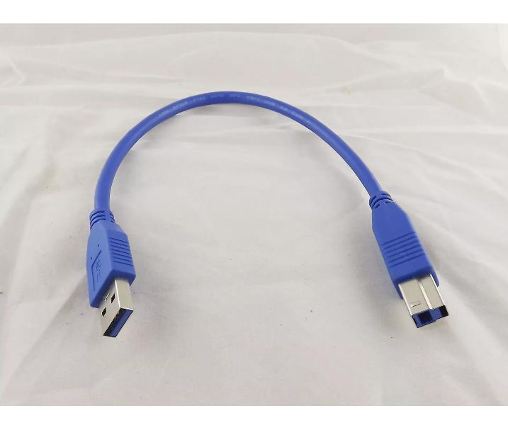 Blue USB 3 0 Type A Male Plug To B Male Printer Scanner Data Wire Cord Cable 1FT