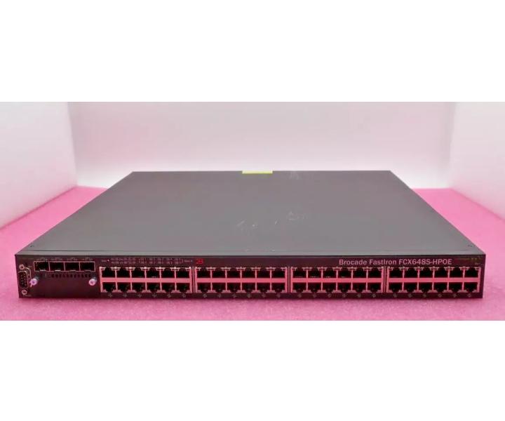 FCX648S-HPOE 1GbE RJ45 1GbE
