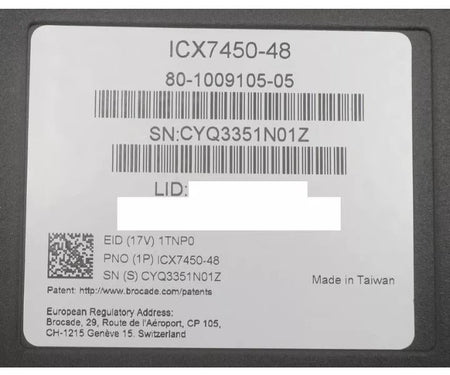7450-48 ICX7400-4x10GF 1GbE RJ45 4x10Gb