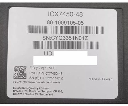 7450-48 ICX7400-4x10GF 1GbE RJ45 4x10Gb