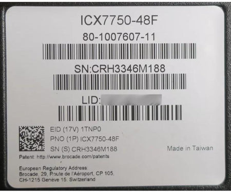 7750-48F ICX7750-6Q 10GbE 40GbE