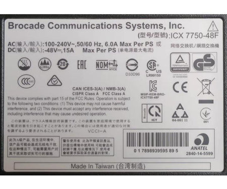 7750-48F ICX7750-6Q 10GbE 40GbE