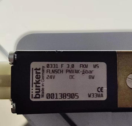 Burkert 0331 F 3 0 24VDC 8W 0-6bar