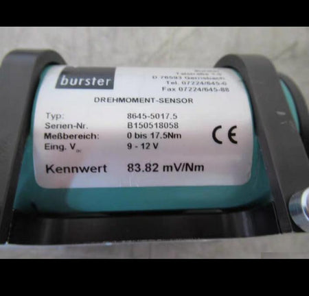 Burster 8645-5017 5 83 82 mV Nm 0-17 5 Nm