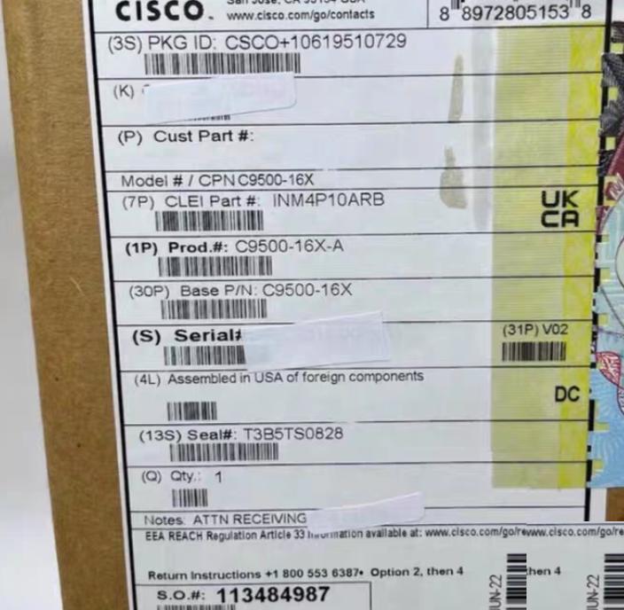 C9500-16X-A 16 10Gig 2x 950W -