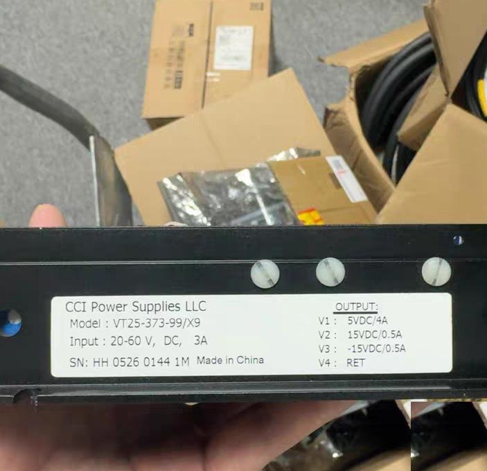 CCI Power Supplies LLC VT25-373-99 X9 20-60V DC 5VDC 4A 15VDC 0 5A -15VDC 0 5A