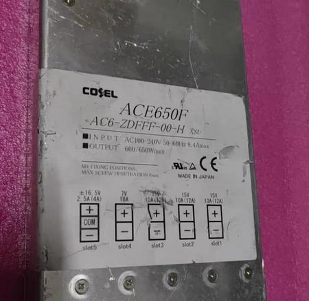 COSEL ACE650F       AC6-ZDFFF-00-H   AC100-240V   600W