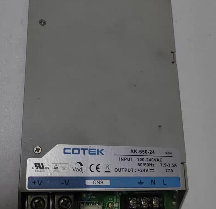 COTEK  AK-650-24                          100-240VAC   24V-27A