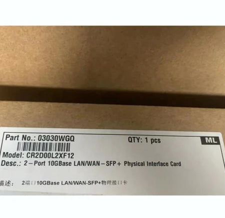 2-port WAN-SFP CR2D00L2XF12 030WGQ NE20E 10GBase