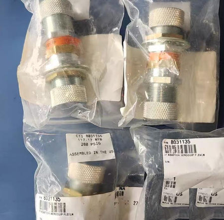 CTI 8031135 HELIUM ADAPTOR UNION 3 4 5400-S2-8 260 PSIGAEROQUIP PARKER EATON5000624Ulvac