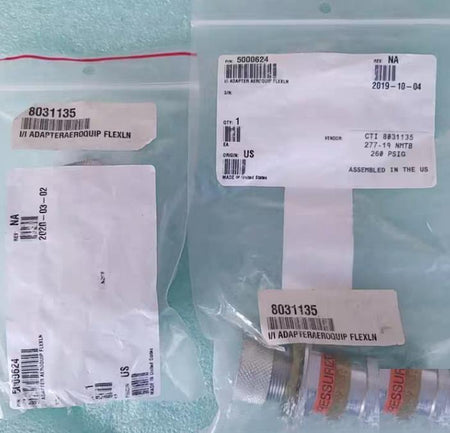 CTI 8031135 HELIUM ADAPTOR UNION 3 4 5400-S2-8 260 PSIGAEROQUIP PARKER EATON5000624Ulvac