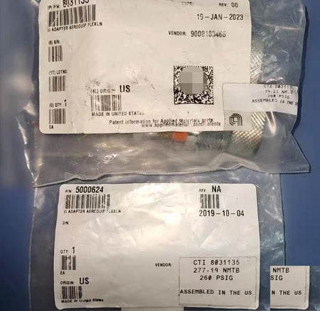 CTI 8031135 HELIUM ADAPTOR UNION 3 4 5400-S2-8 260 PSIGAEROQUIP PARKER EATON5000624Ulvac