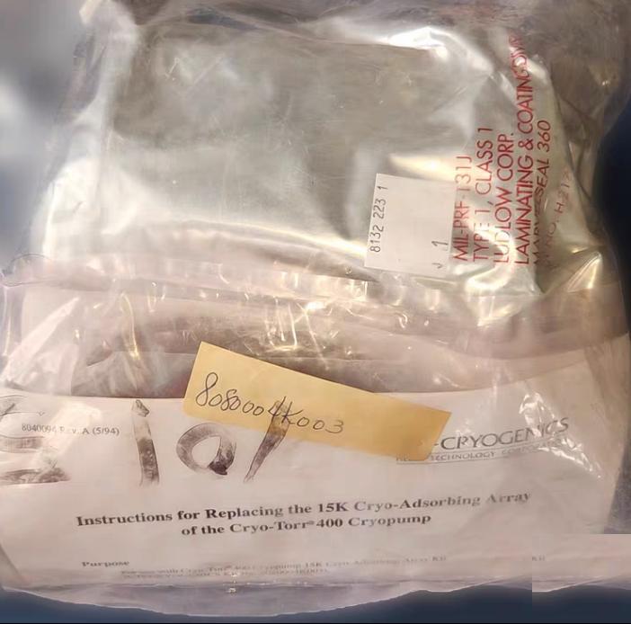 CTI 8080004K003 400 Cryopump 15K Cryo-Adsorbing Array Kit 8132223G001 ARRAY ASSY CT ON-BD 400 CHAR8050028 2