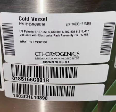CTI 8185166G001 COLD VESSEL
