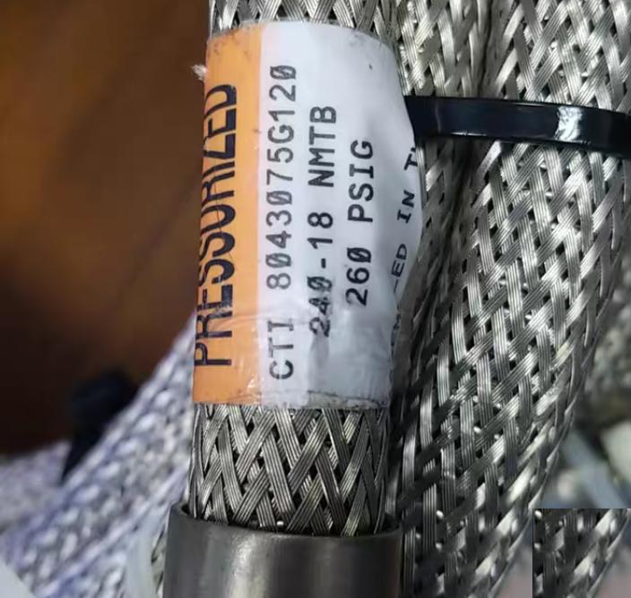 CTI HELIUM LINE HOSE 8043075G120 8 6 1 2 3 3 4 20A