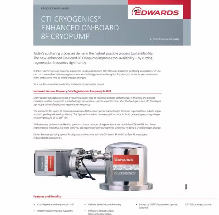 CTI OB8F 8116071G001 cryopump