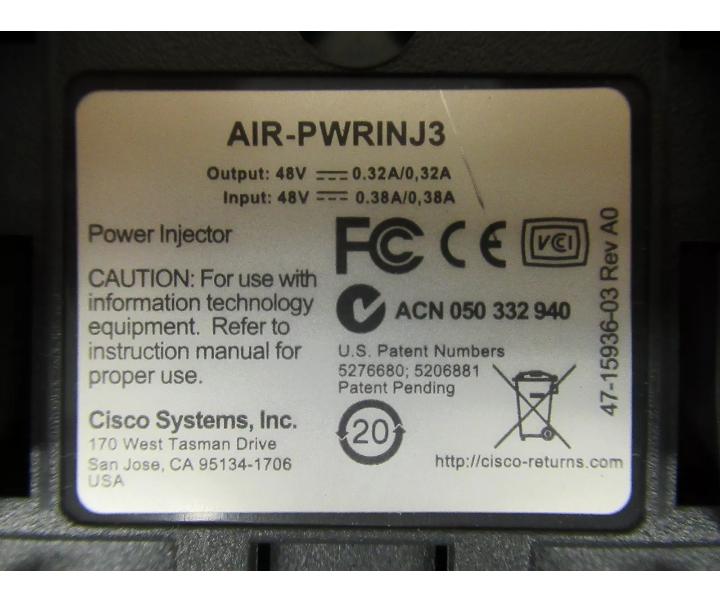 AIR-PWRINJ3 RJ45