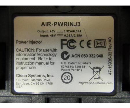 AIR-PWRINJ3 RJ45