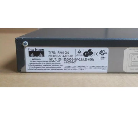 CSS-SCA-2FE-K9 1RK01-006