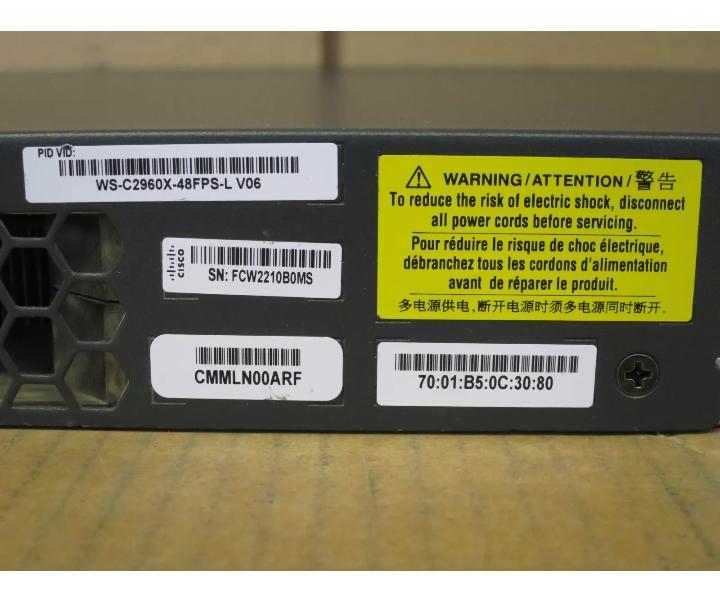 WS-C2960X-48FPS-L 48-Port