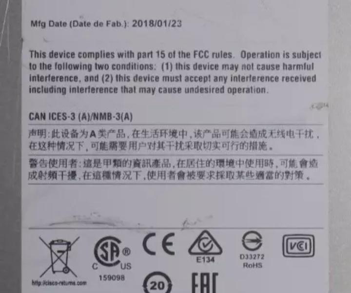 WS-C3650-48FD-L 1GbE RJ45