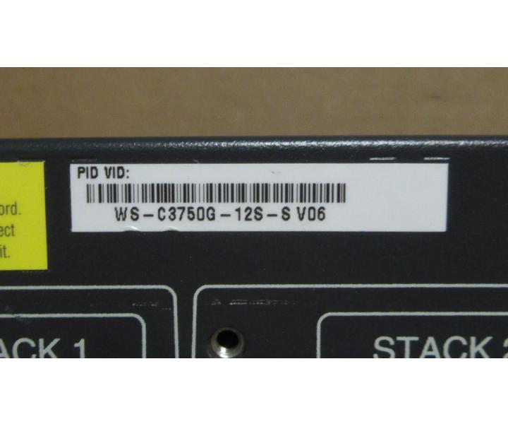 WS-C3750G-12S-S 12-Port 1GbE