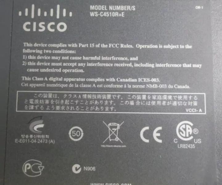 WS-C4510R WS-X45-SUP7-E