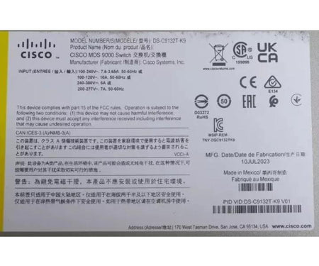 DS-C9132T-K9 9132T 32Gb