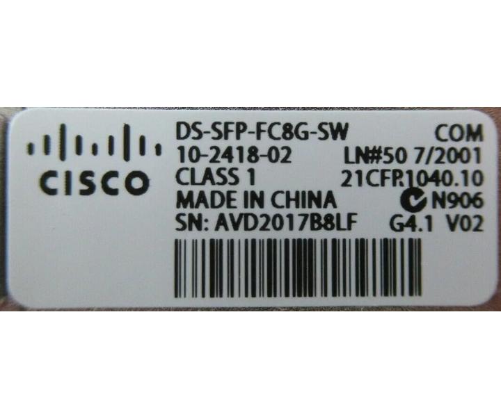 DS-SFP-FC8G-SW Multi-Mode 10-2418-02 850nm