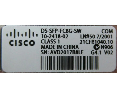 DS-SFP-FC8G-SW Multi-Mode 10-2418-02 850nm