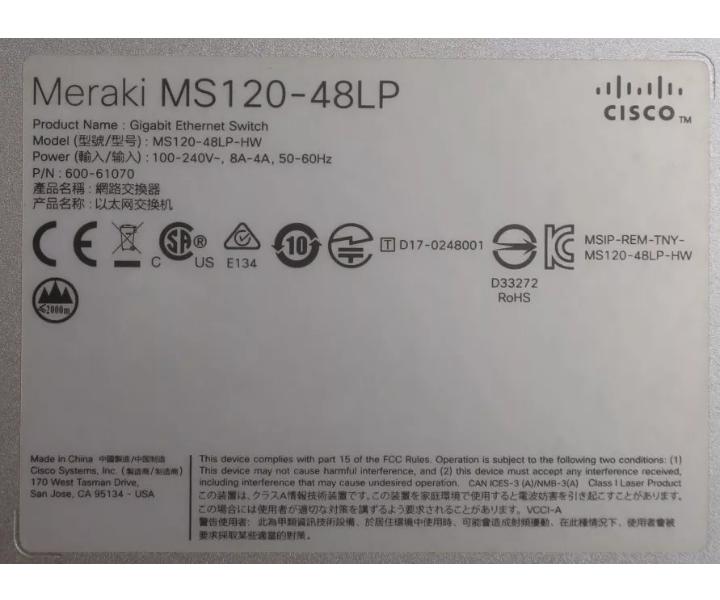 MS120-48LP 1GbE