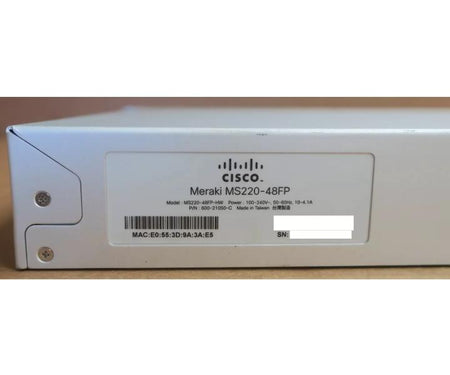 MS220-48FP 1GbE 1GbE