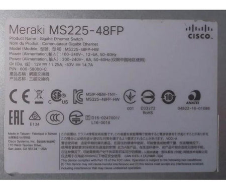 MS225-48FP 1GbE 10Gb