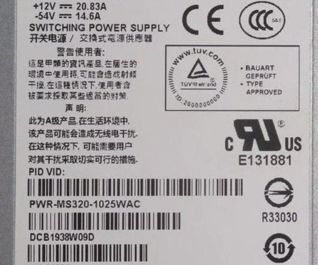 MS320-48FP PWR-MS320-1025WAC 48LP MS350