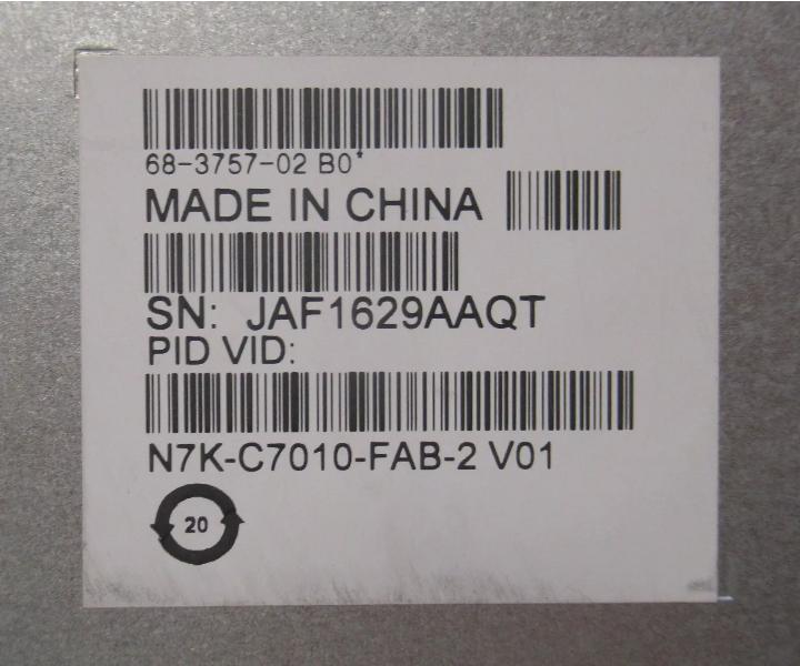 N7K-C7010-FAB-2 68-3757-02 N7K-C7010