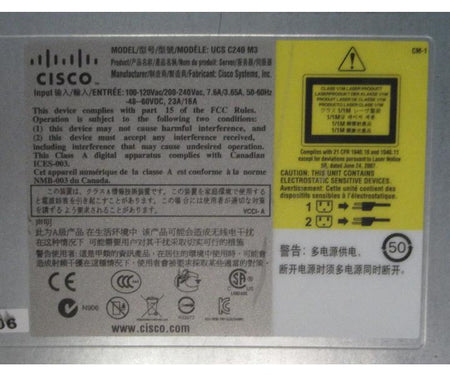 UCS-C240-M3S 24-DIMM 1200W