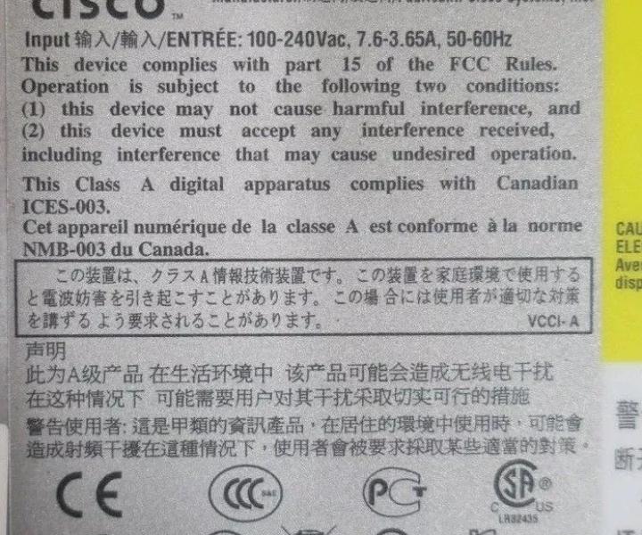UCSC-C220-M3S E5-2640 Six-Core 8-Bay 50GHz 128GB