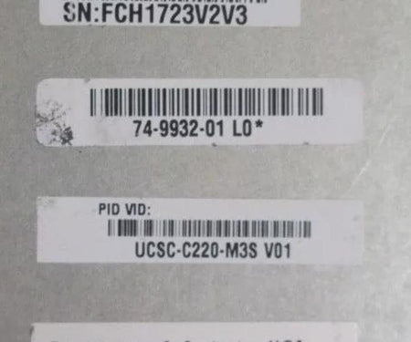 UCSC-C220-M3S E5-2640 Six-Core 8-Bay 50GHz 128GB