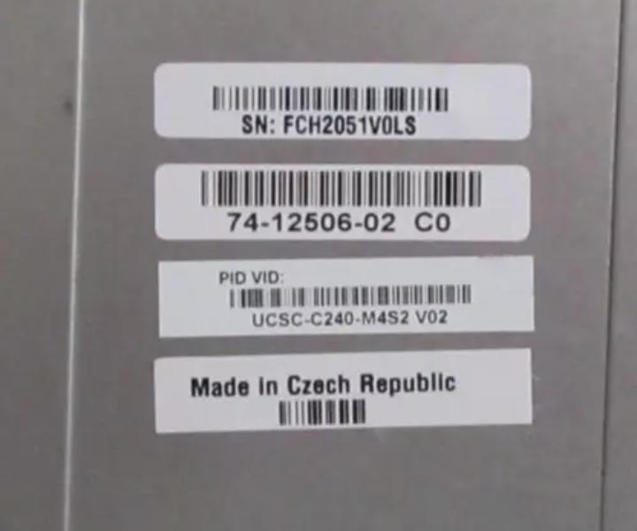 UCSC-C240-M4SX 8-Core E5-2680v3 BAY2x 5GHx 64GB