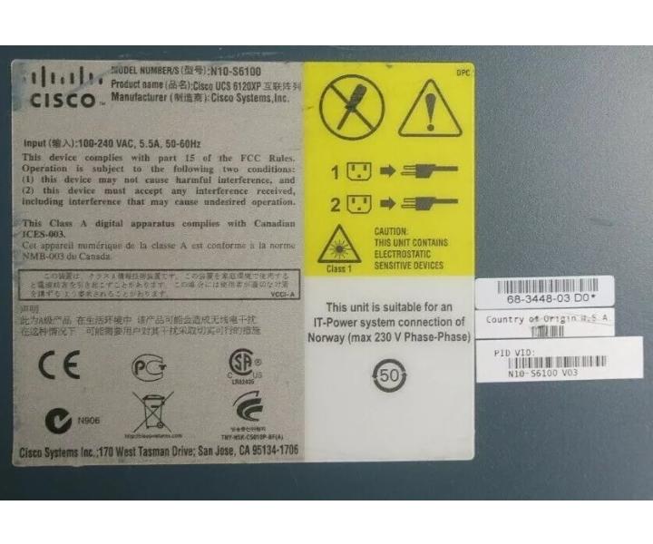 N10-S6100 20-Port N10-E0440 6120XP