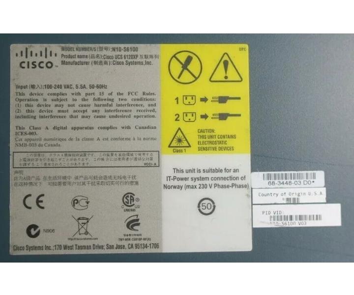 N10-S6100 20-Port N10-E0440 6120XP