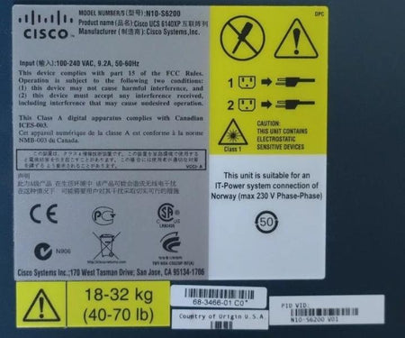 N10-S6200 40-Port N10-E0060 6140XP