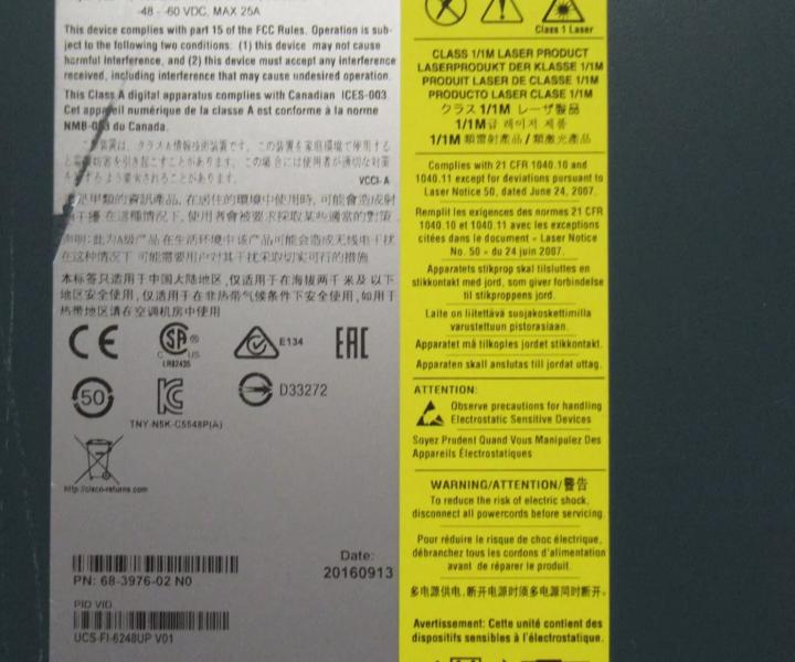 32-Port UCS-FI-6248UP 6248UP