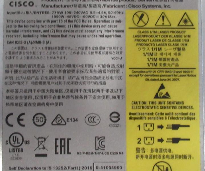UCSC-C220-M4S C220 512MB