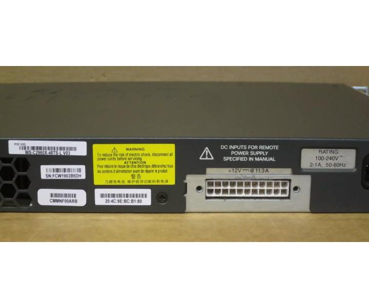 WS-C2960X-48TS-L 48xRJ45 4xSFP