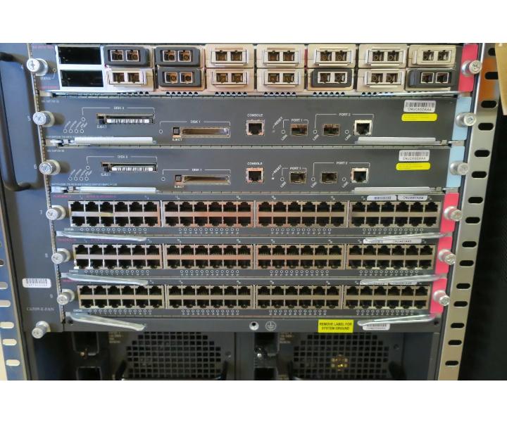 WS-C6509-E SUP720-3B X6748-GE-TX X6716-10GE X6704-10GE