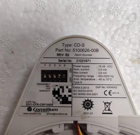 Consilium CD-B 5101509-00A CD-S 5100626-00B